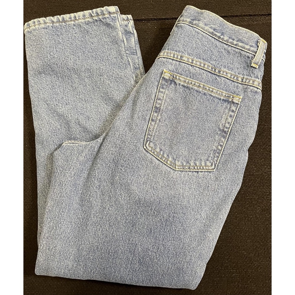 L.L. Bean‎ Jeans Womens 12 Light Wash Fleece Lined Straight Denim Insulated